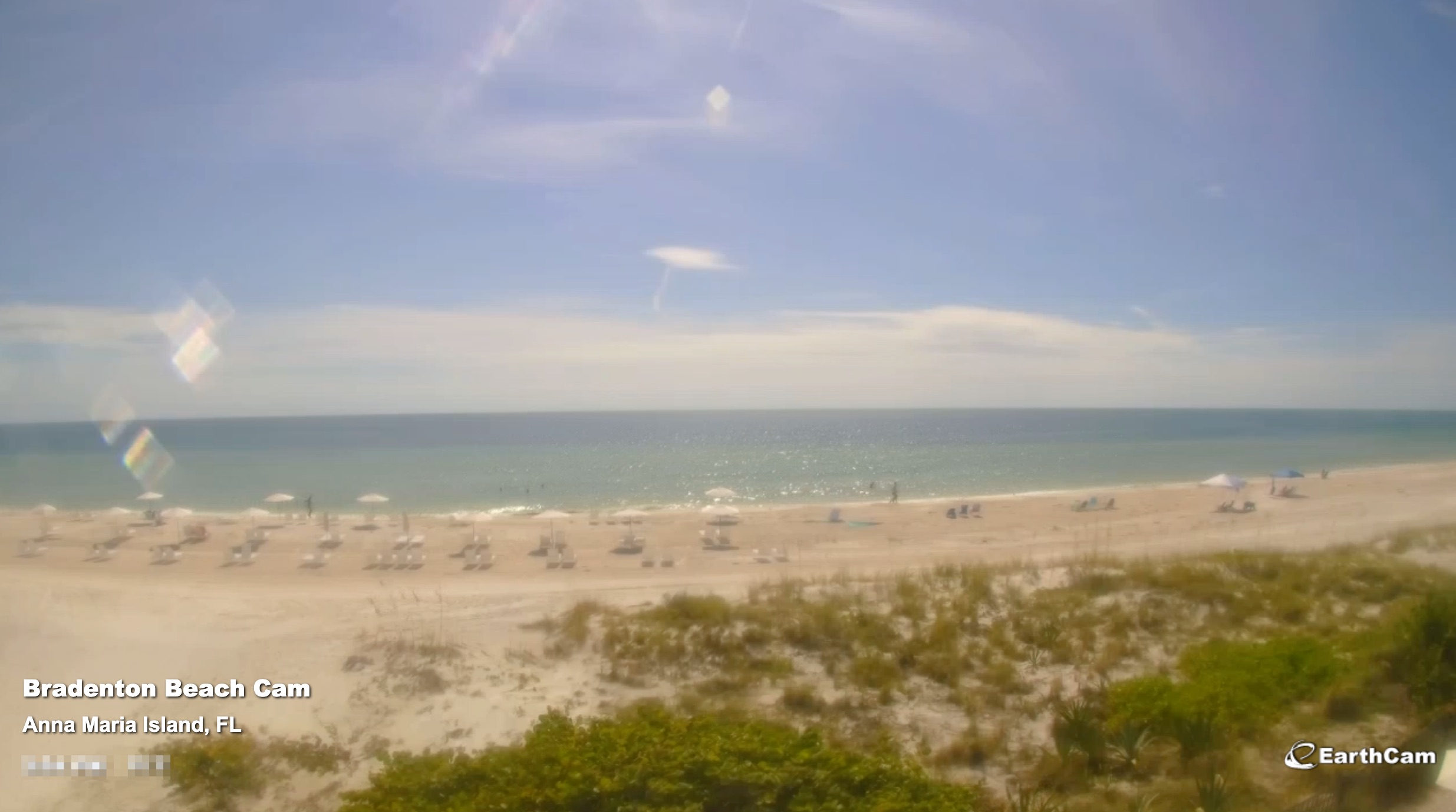 Live view of Bradenton Beach, FL from web cam