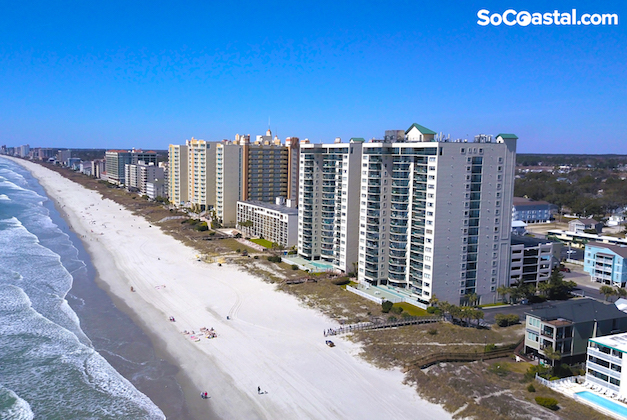 Aerial photo of Ocean Drive Beach