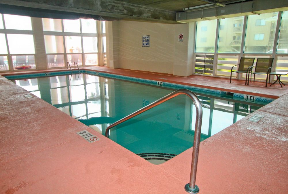 Take a dip in the indoor pool